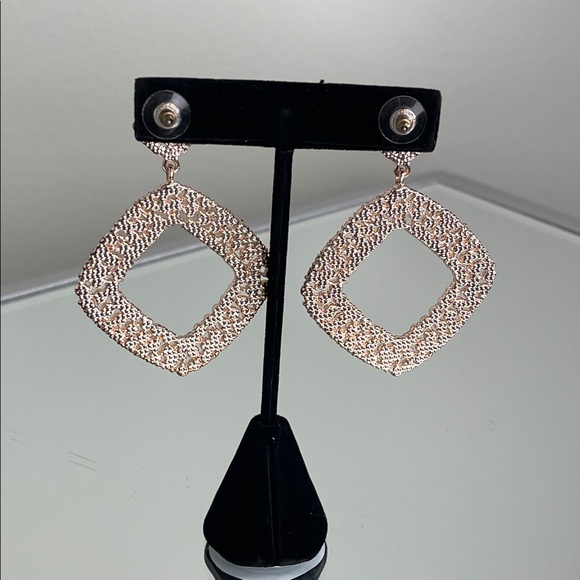 Nordstrom Rack Glamorous Rose Gold Geometric Earrings - Picture 6 of 6